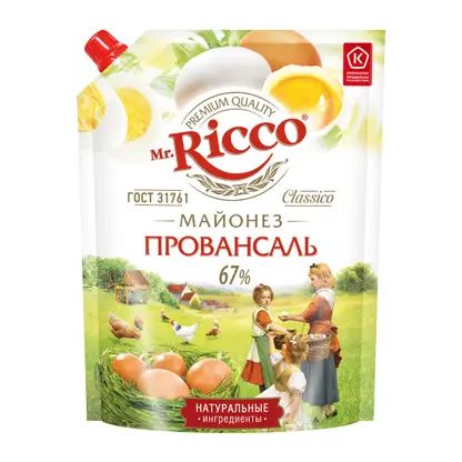 Майонез Mr. Ricco Провансаль 67% 630г