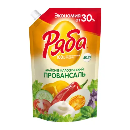 Майонез Ряба Провансаль 50.5% 575г