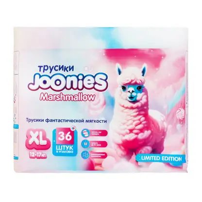 Подгузники-трусики Joonies Marshmallow р.XL 12-17кг 36шт