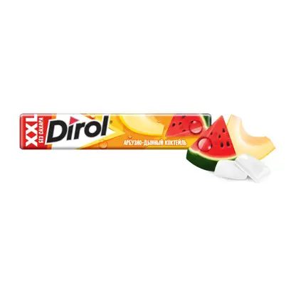Жевательная резинка Dirol XXL со вкусом арбузно-дыневый коктейль 19г