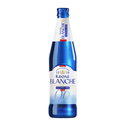 Пивной напиток нефильтрованный безалкогольный Krone Blanche Biere 0.5% 450мл