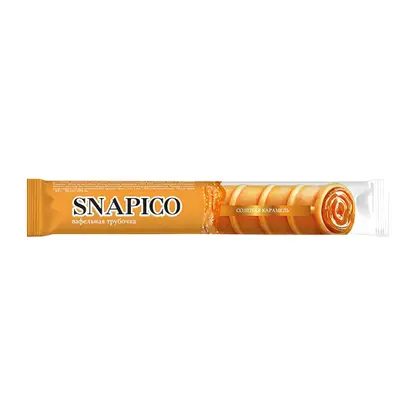 Крем-десерт c соленой карамелью в вафельной трубочке Snapico 60г