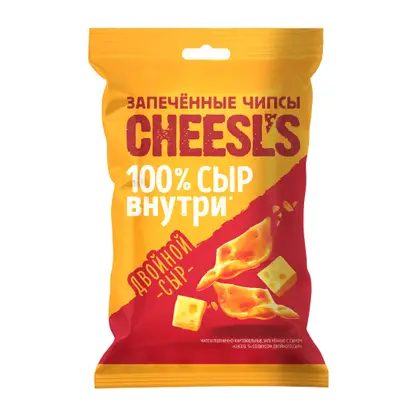 Чипсы Cheesls со вкусом двойного сыра 50г