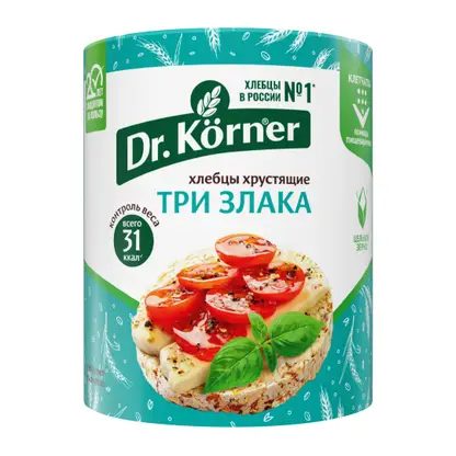 Хлебцы Три злака Dr.Korner 90г