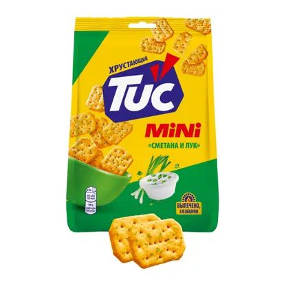 Крекер со вкусом сметаны и лука Tuc Mini 110г