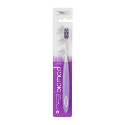 Зубная щетка Biomed Pearl White Комплексная Medium
