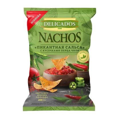 Чипсы Delicados кукурузные Пикан сальса чили 150г