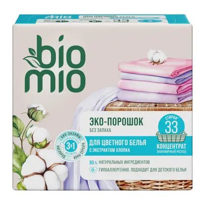 Стиральный порошок Biomio универсальный Colors & Whites 1кг