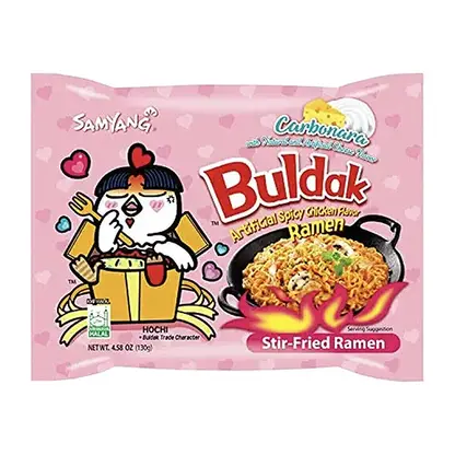 Лапша Samyang Buldak Хот Чикен Карбонара острая 130г