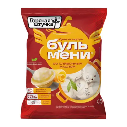 Пельмени Горячая штучка Бульмени со сливочным маслом 400г