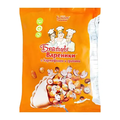 Вареники Братцы с картофелем и грибами 700г