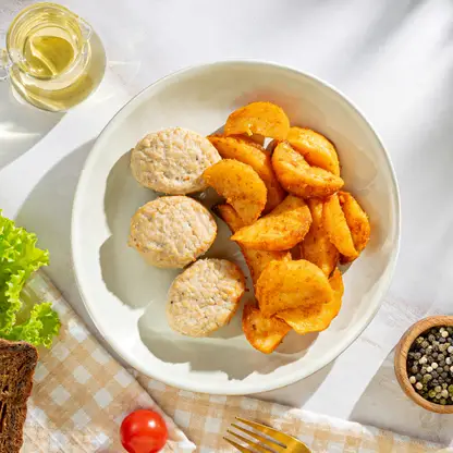 Биточки куриные с картофелем по-деревенски М Кухня 230г