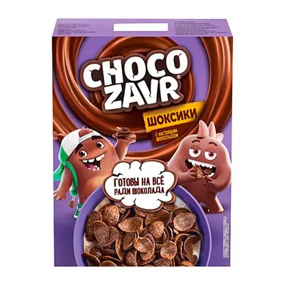 Готовый завтрак Chocozavr Шоксики шоколадные 195г