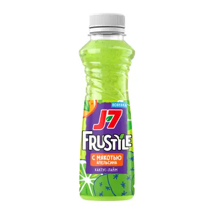 Напиток сокосодержащий Кактус-лайм J7 Frustyle 385мл