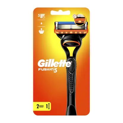 Бритва Gillette Fusion 5 с 2 сменными кассетами