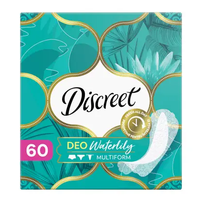 Прокладки Discreet Deo Water Lily Multiform ежедневные 60шт