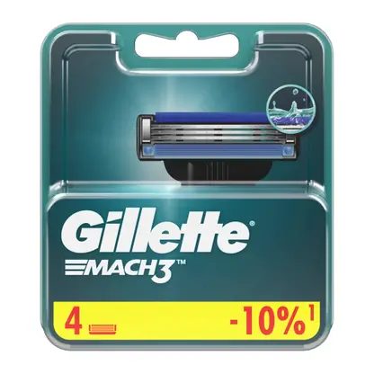 Кассеты для бритья Gillette Mach3 4шт