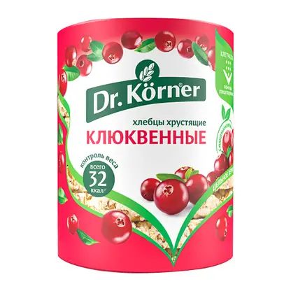 Хлебцы Клюквенные хрустящие Dr.Korner 100г