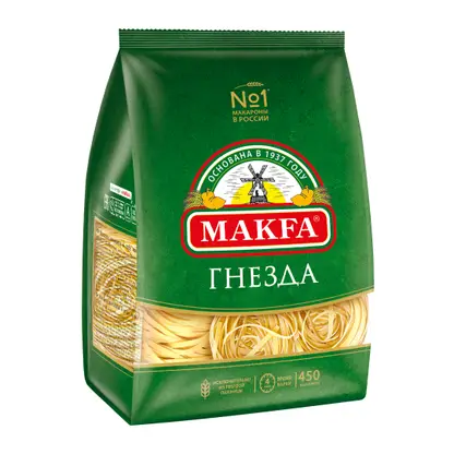 Макароны Makfa Лапша Гнезда тальятелле 450г