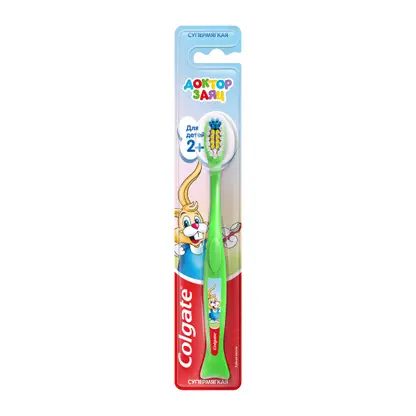 Зубная щетка Colgate Доктор заяц для детей 2+ Супермягкая в ассортименте