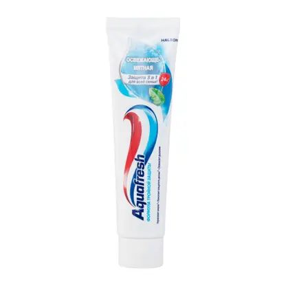 Зубная паста Aquafresh Тройная защита Освежающе-мятная с фтором 100мл