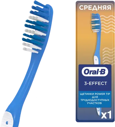 Зубная щетка Oral-B 1-2-3 средней жесткости