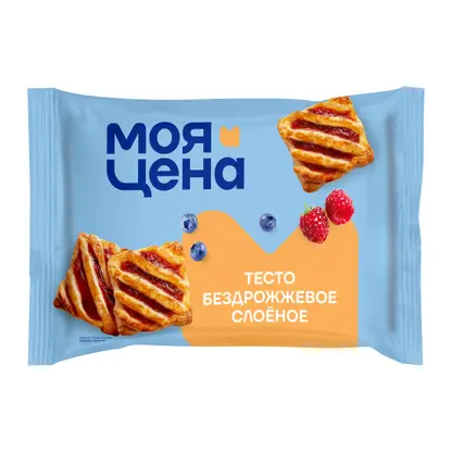 Тесто Моя цена слоеное бездрожжевое 500г