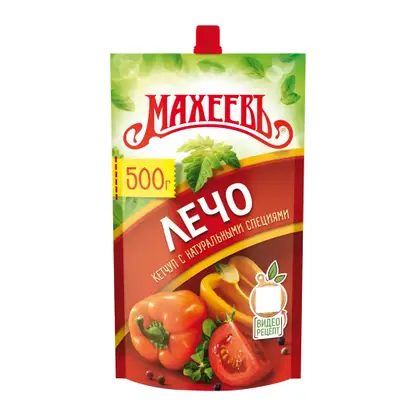 Кетчуп Махеевъ Лечо с кусочками овощей 500г