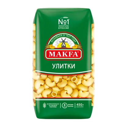 Макароны Makfa Улитки 450г