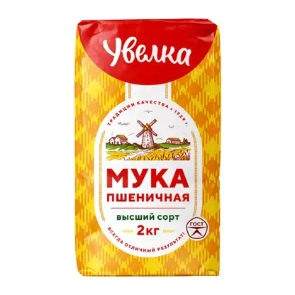 Мука Увелка Пшеничная 2кг