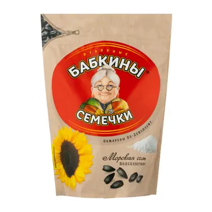 Семечки Бабкины семечки соленые 300г