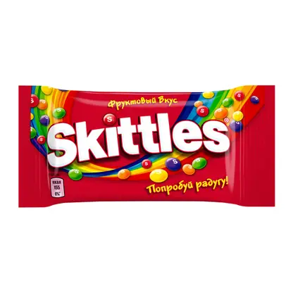 Драже в разноцветной сахарной глазури Skittles 38г