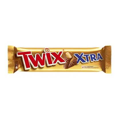 Шоколадный батончик с карамелью Twix Xtra 82г