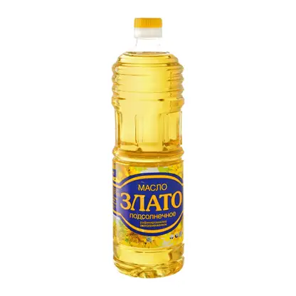 Масло подсолнечное Злато 1л
