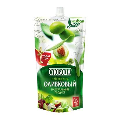 Майонез Слобода Оливковый 67% 375г