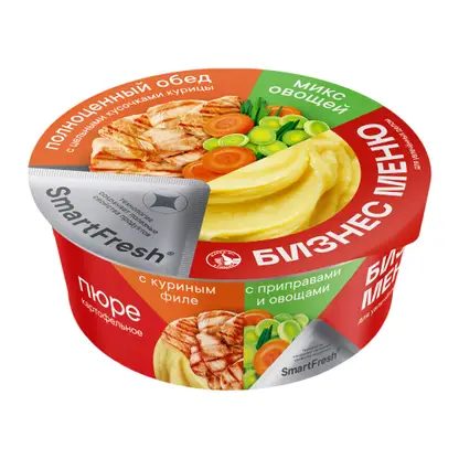 Пюре Бизнес меню картофельное с куриным филе 110г