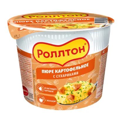 Картофельное пюре Роллтон с сухариками 40г