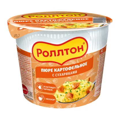 Картофельное пюре Роллтон с сухариками 40г