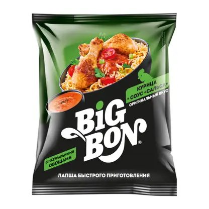 Лапша Big Bon Курица с соусом сальса 75г
