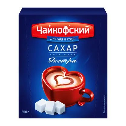 Сахар Чайкофский белый кусковой 500г