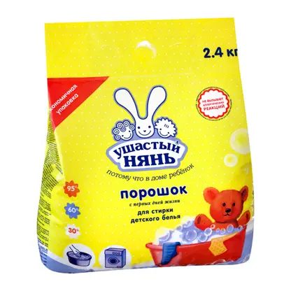 Стиральный порошок Ушастый нянь детский 2.4кг