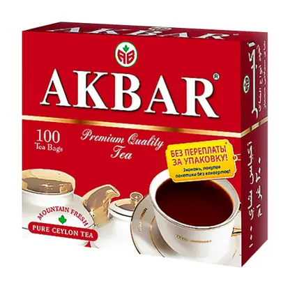 Чай черный Akbar Mountain Fresh 100пак