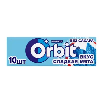 Жевательная резинка Сладкая мята без сахара Orbit 13.6г
