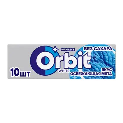 Жевательная резинка Освежающая мята без сахара Orbit White 13.6г