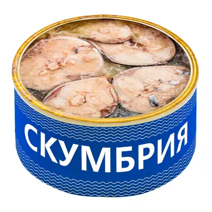 Скумбрия натуральная в масле 250г