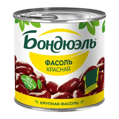 Фасоль Бондюэль красная 400г