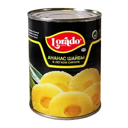Ананасы Lorado шайбы 580мл