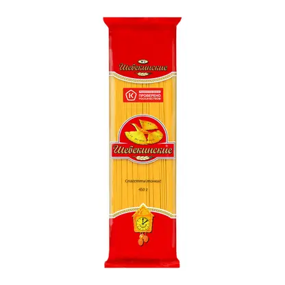 Макароны Шебекинские №2 Спагетти тонкие 450г