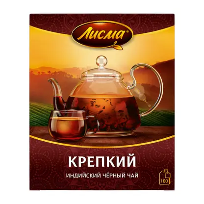 Чай черный Лисма Крепкий 100пак