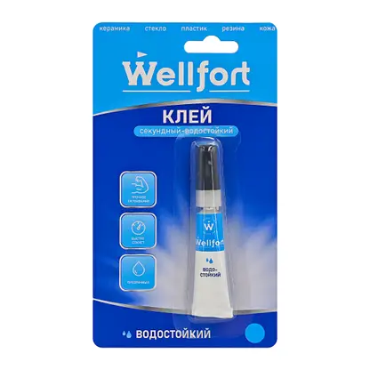 Клей секундный Wellfort WT-CC0003 Водостойкий 3г